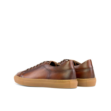 Classic Brown Leather Sneakers