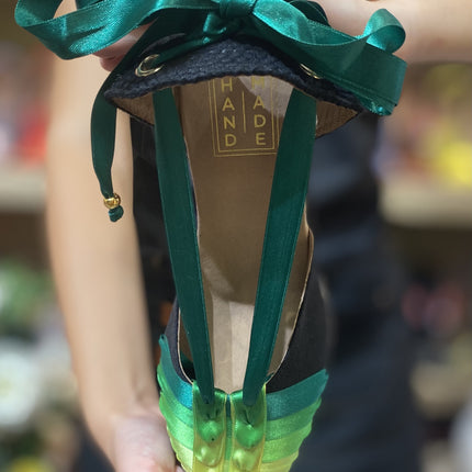 Custom-made Espadrilles Emerald Degrade