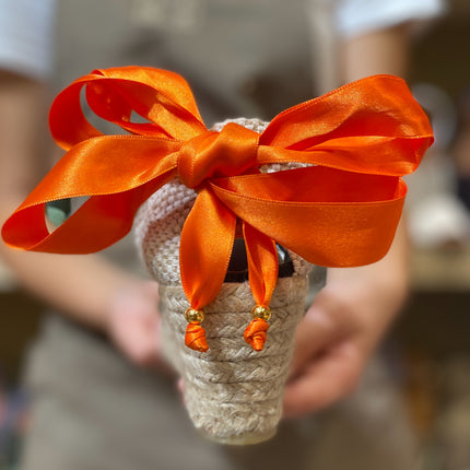 Custom-made Espadrilles Tangerine Flowers