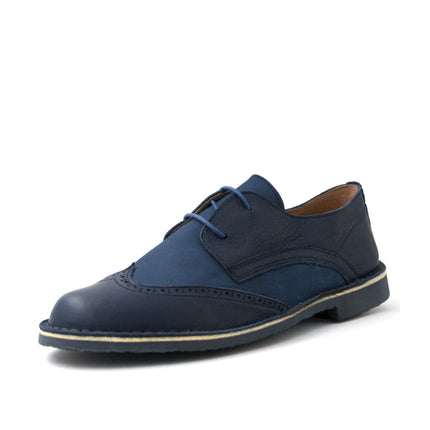leather moccasin-Oxford Velvet Ocean by Ethical & Sustainable Fashion Brand Mamahuhu