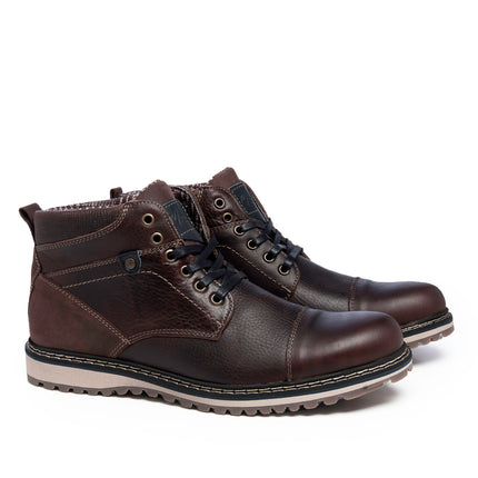 Leather Men-Elbrus Leather Winter Boots by Ethical & Sustainable Fashion Brand Mamahuhu