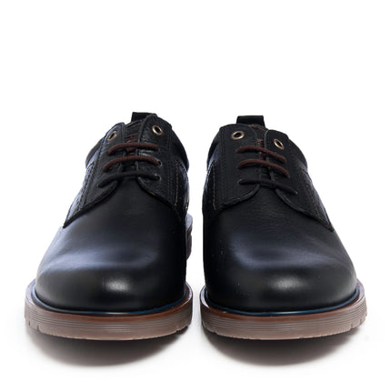 Leather Men-Dark Night Sport Leather Oxfords by Ethical & Sustainable Fashion Brand Mamahuhu