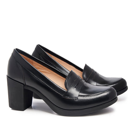 Leather Women-Night Leather High Heels by Ethical & Sustainable Fashion Brand Mamahuhu
